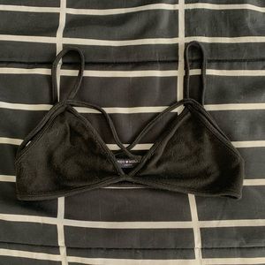 brandy melville black bralette